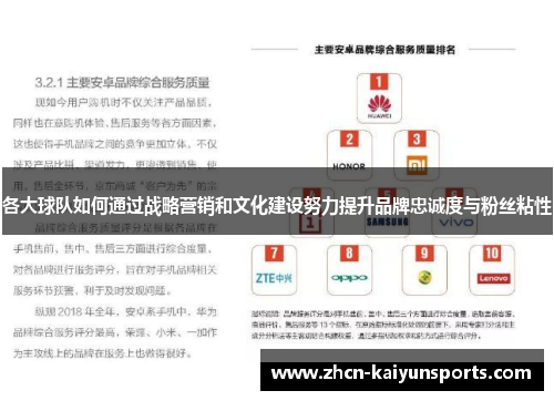 各大球队如何通过战略营销和文化建设努力提升品牌忠诚度与粉丝粘性